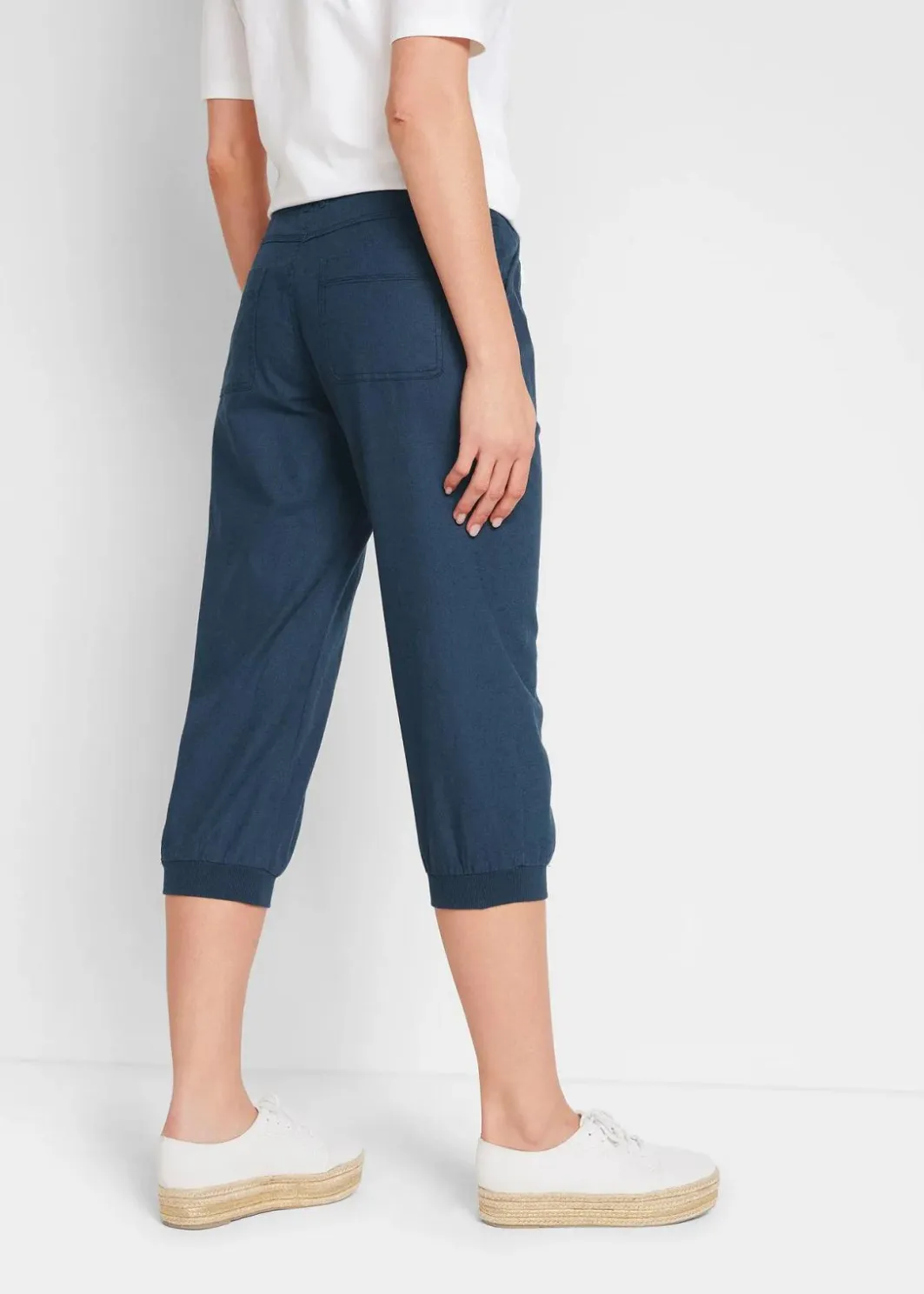 Sale 3/4 Hose aus Baumwoll-Leinen-Mix Damen Hosen|Bekleidung·Kleider