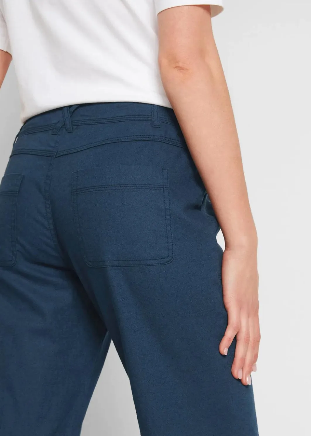 Sale 3/4 Hose aus Baumwoll-Leinen-Mix Damen Hosen|Bekleidung·Kleider