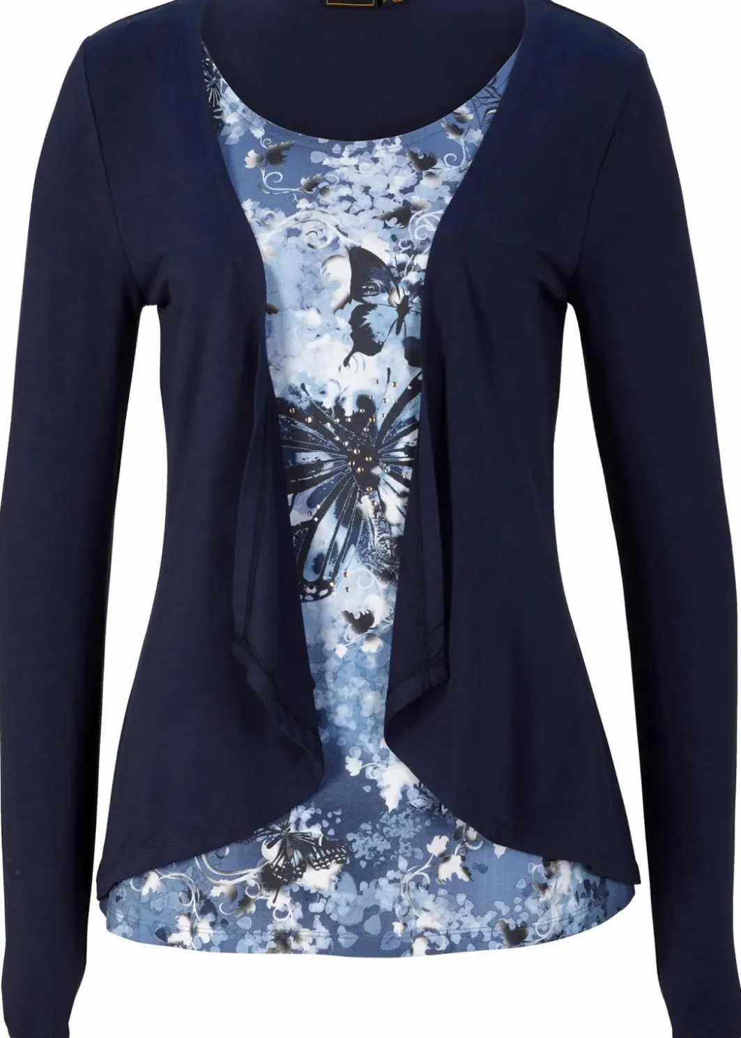 Sale 2 in 1 Shirt bedruckt Damen Shirts & Tops|Nachhaltigere Materialien