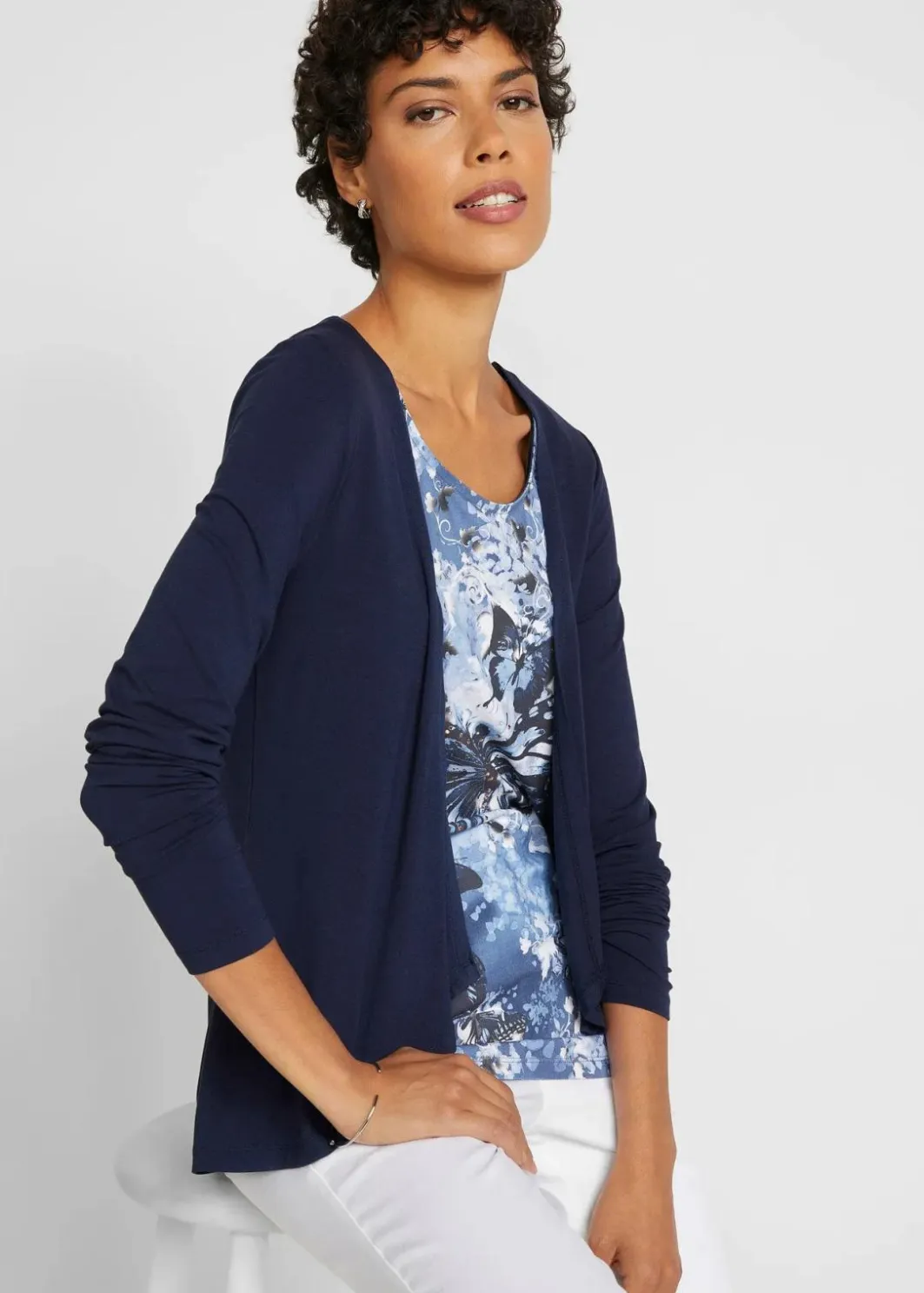 Sale 2 in 1 Shirt bedruckt Damen Shirts & Tops|Nachhaltigere Materialien