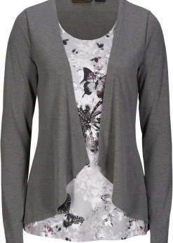 Online 2 in 1 Shirt bedruckt Damen Shirts & Tops|Nachhaltigere Materialien