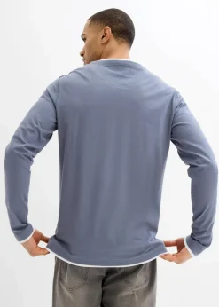 Herren bonprix Shirts & Polos|Basics|2 in 1 Shirt (2er Pack), Langarm