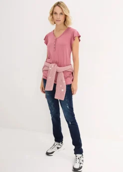 Damen bonprix Bekleidung·Blazer|Umstandsmode|2 in 1 Umstandsshirt und Stillshirt aus nachhaltiger Viskose