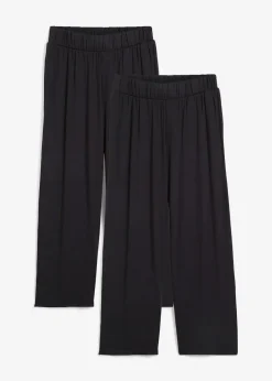 Damen bonprix Bekleidung·Blusen & Tuniken|Bekleidung·Kleider|7/8- Shirthose, High-Waist, 2er-Pack