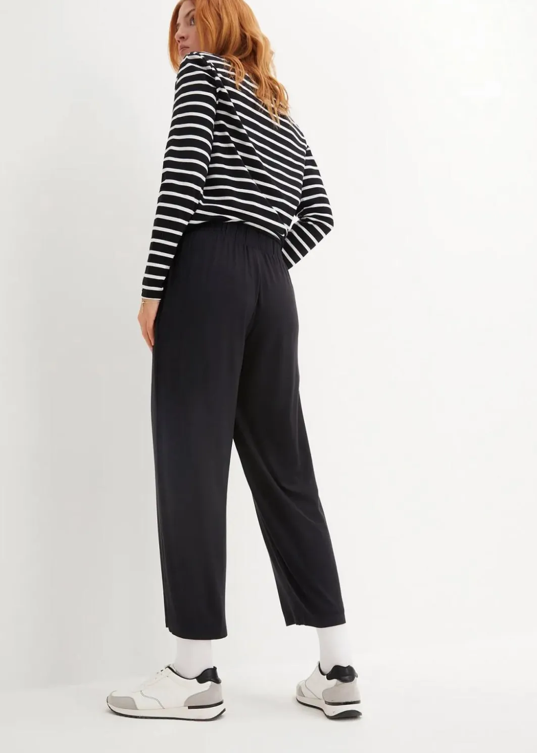 Damen bonprix Bekleidung·Blusen & Tuniken|Bekleidung·Kleider|7/8- Shirthose, High-Waist, 2er-Pack