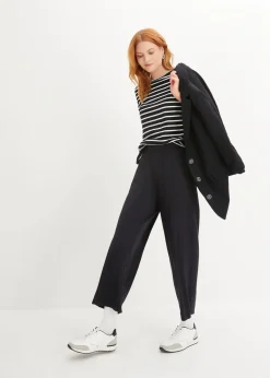 Damen bonprix Bekleidung·Blusen & Tuniken|Bekleidung·Kleider|7/8- Shirthose, High-Waist, 2er-Pack