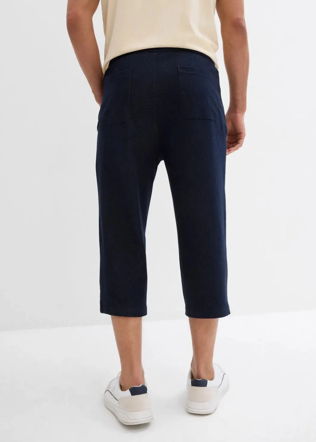 Herren bonprix Große Größen|Hosen|3/4 Sweathose in Denimoptik mit Komfortbund