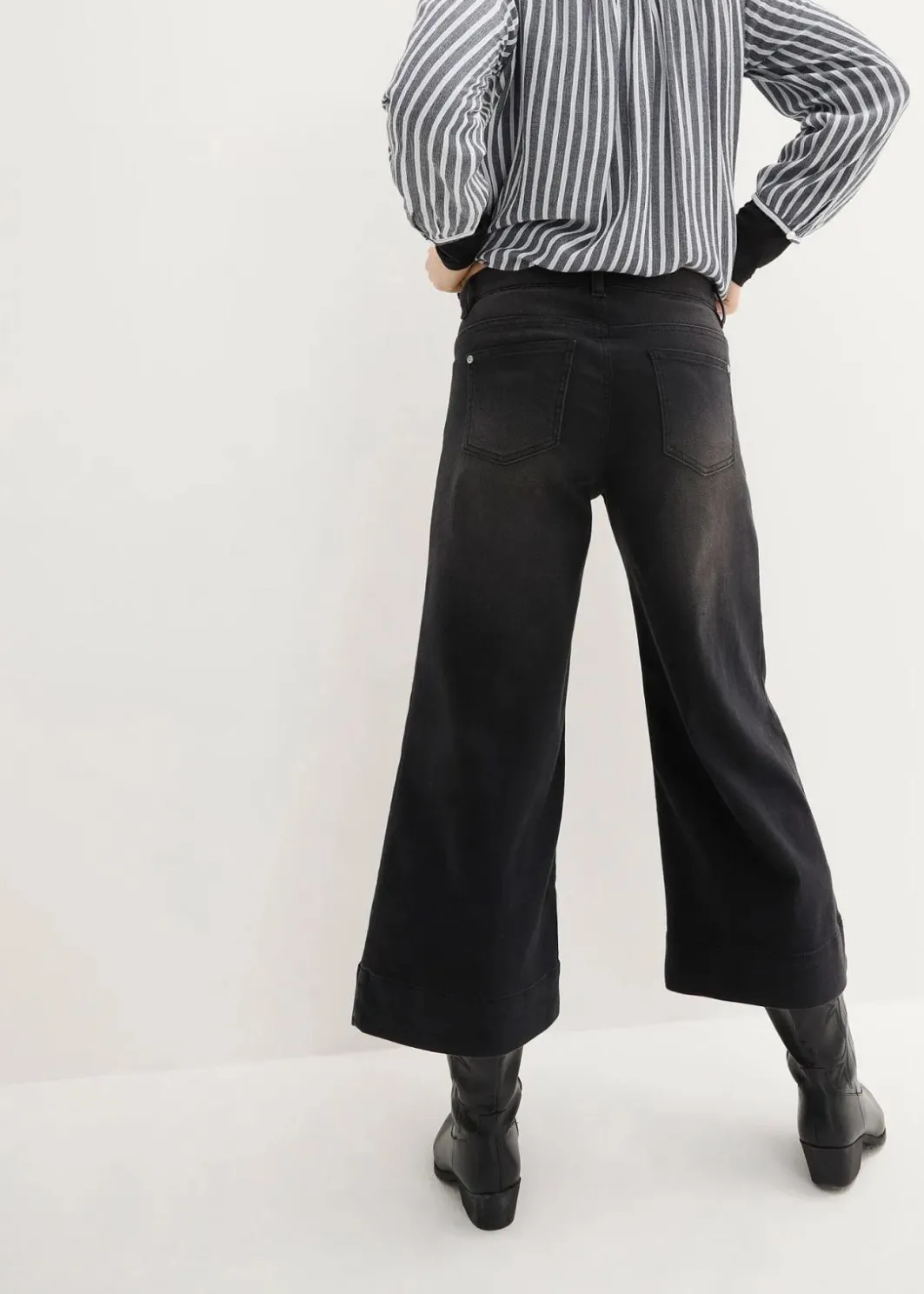 Damen bonprix Jeans|Bekleidung·Shirts & Tops|7/8 Ultra-Soft-Jeans, Culotte
