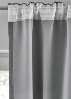 bonprix Vorhänge|Abdunkelnde Vorhänge mit Struktur (2er Pack)