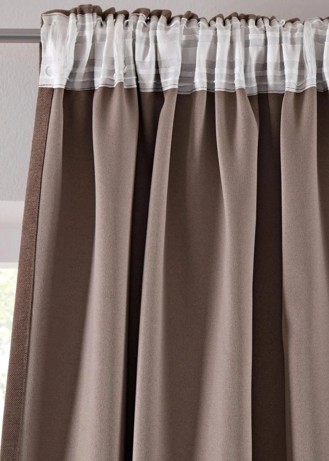 bonprix Vorhänge|Abdunkelnde Vorhänge mit Struktur (2er Pack)