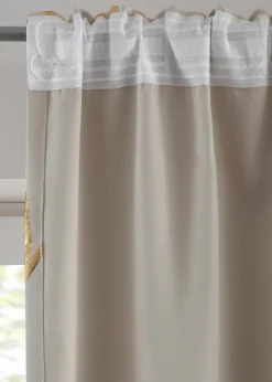 Sale Abdunkelnder Vorhang mit Glanz Druck (1er Pack) Vorhänge