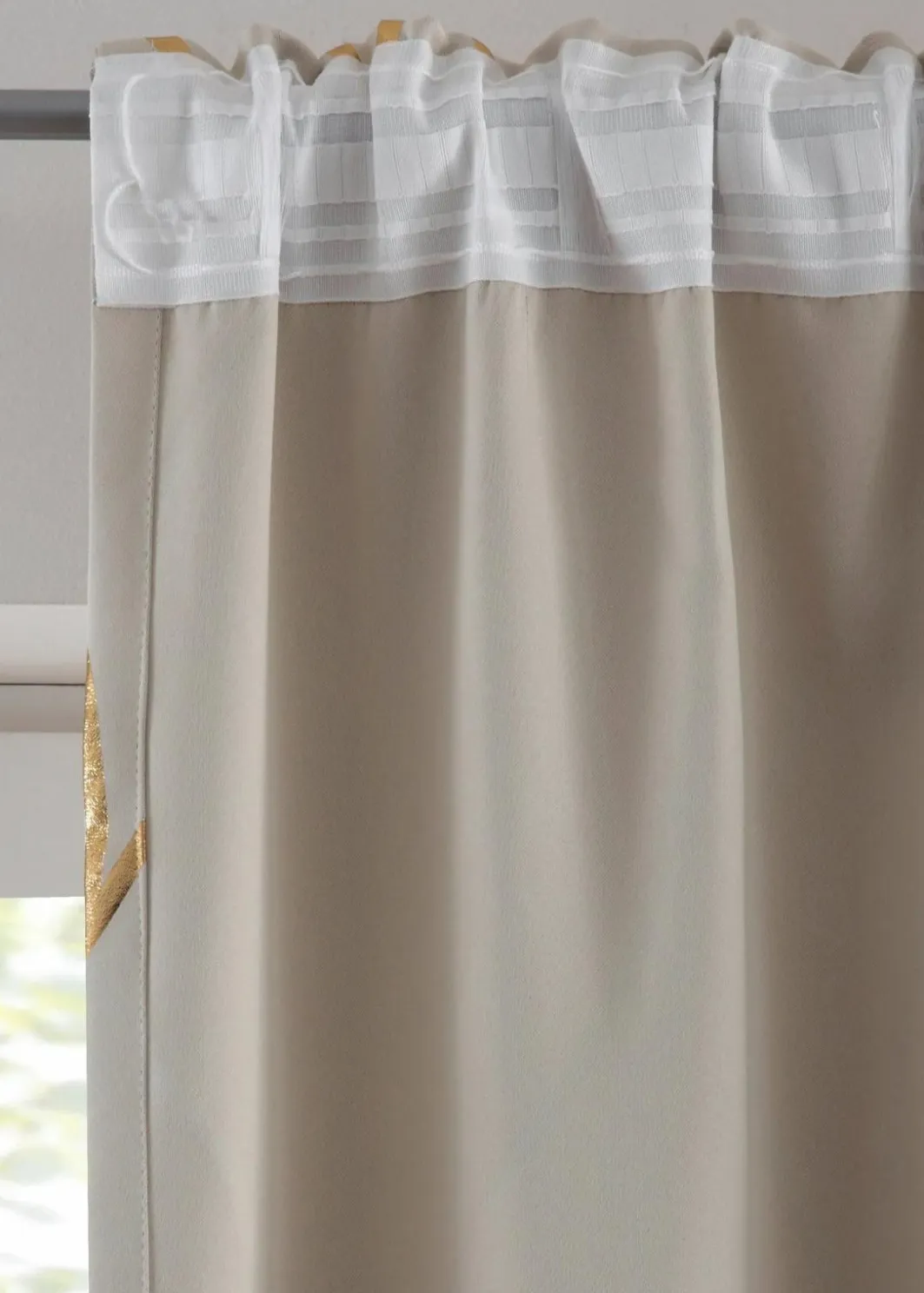 Sale Abdunkelnder Vorhang mit Glanz Druck (1er Pack) Vorhänge