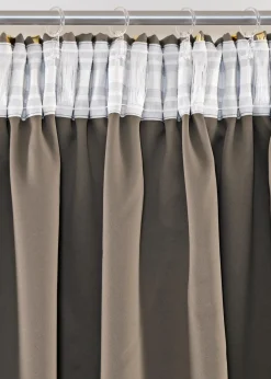 Outlet Abdunkelnder Vorhang mit Glanz Druck (1er Pack) Vorhänge