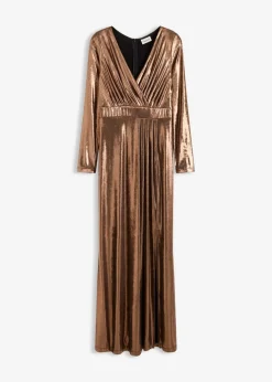 Abendkleid aus feinem Jersey mit Glanz Damen Bekleidung·Pullover & Strickjacken|Festliche Mode