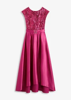 Damen bonprix Festliche Mode|Kleider|Abendkleid aus glänzendem Satin mit Pailletten