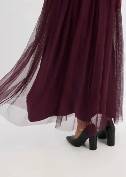 Damen bonprix Kleider|Festliche Mode|Abendkleid aus zartem Tüll mit Paillettenstickerei