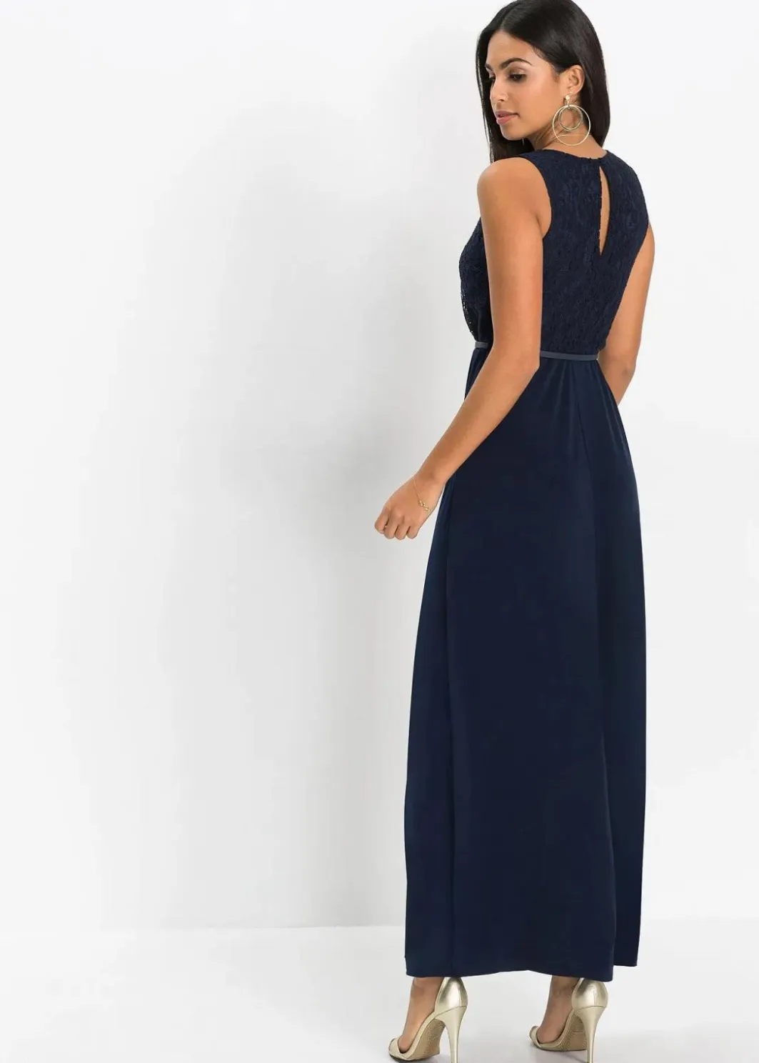 Clearance Abend-Maxikleid mit Gürtel (2-tlg.Set) Damen Bekleidung·Pullover & Strickjacken|Nachhaltigere Materialien