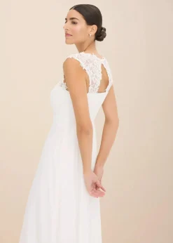 Outlet Abend-Maxikleid mit Spitze Damen Nachhaltigere Materialien|Kleider