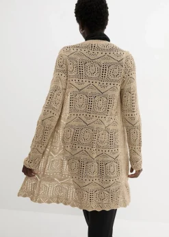 New Ajour Longstrickjacke Damen Bekleidung·Umstandsmode|Strickmode