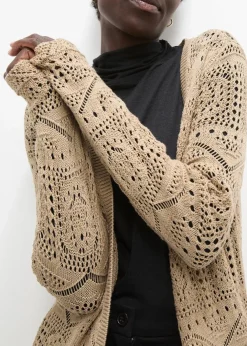 New Ajour Longstrickjacke Damen Bekleidung·Umstandsmode|Strickmode