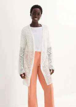 Damen bonprix Bekleidung·Umstandsmode|Strickmode|Ajour Longstrickjacke