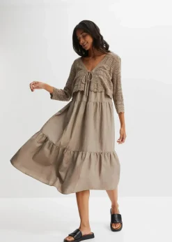 New Ajour-Bolero Damen Bekleidung·Umstandsmode|Strickmode