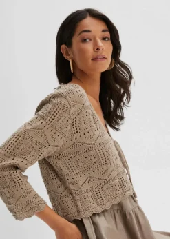 New Ajour-Bolero Damen Bekleidung·Umstandsmode|Strickmode
