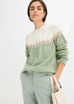Damen bonprix Bekleidung·Umstandsmode|Bekleidung·Jeans|Ajour-Pullover