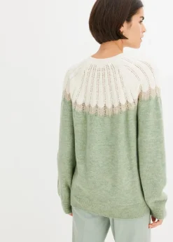 Damen bonprix Bekleidung·Umstandsmode|Bekleidung·Jeans|Ajour-Pullover