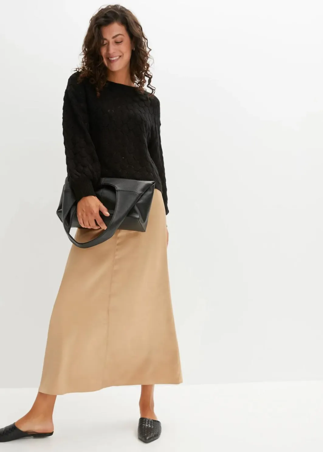 Damen bonprix Bekleidung·Umstandsmode|Strickmode|Ajour-Pullover