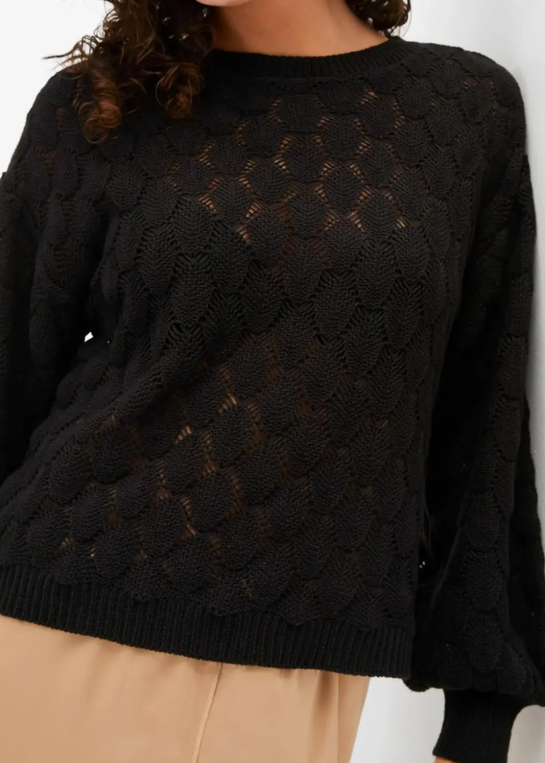Damen bonprix Bekleidung·Umstandsmode|Strickmode|Ajour-Pullover