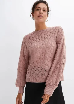 Damen bonprix Bekleidung·Umstandsmode|Strickmode|Ajour-Pullover