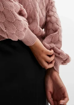 Damen bonprix Bekleidung·Umstandsmode|Strickmode|Ajour-Pullover