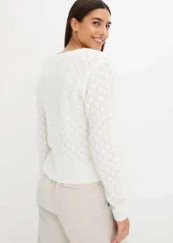 Damen bonprix Bekleidung·Umstandsmode|Bekleidung·Jeans|Ajour-Pullover