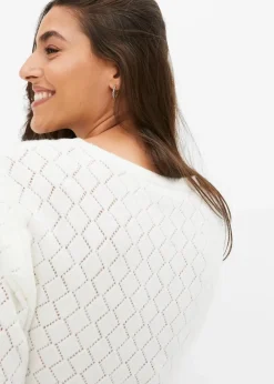 Damen bonprix Bekleidung·Umstandsmode|Bekleidung·Jeans|Ajour-Pullover