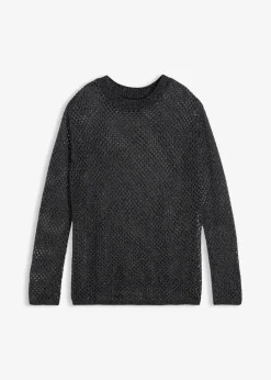 Damen bonprix Bekleidung·Umstandsmode|Bekleidung·Jeans|Ajour-Pullover mit Glitzergarn