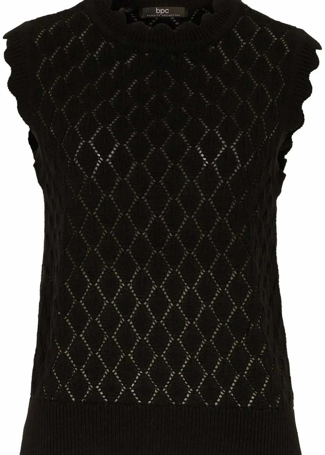 Damen bonprix Bekleidung·Umstandsmode|Bekleidung·Jeans|Ajour-Pullunder aus Baumwoll-Mix