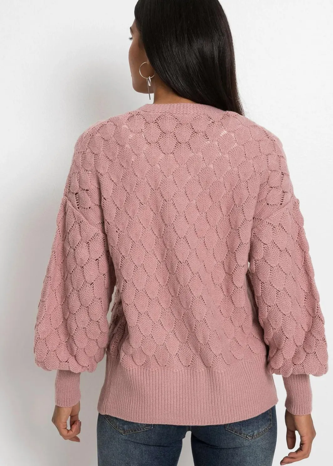 Damen bonprix Bekleidung·Umstandsmode|Strickmode|Ajour-Strickjacke