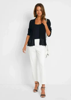 Ajour-Strickjacke Damen Bekleidung·Umstandsmode|Strickmode
