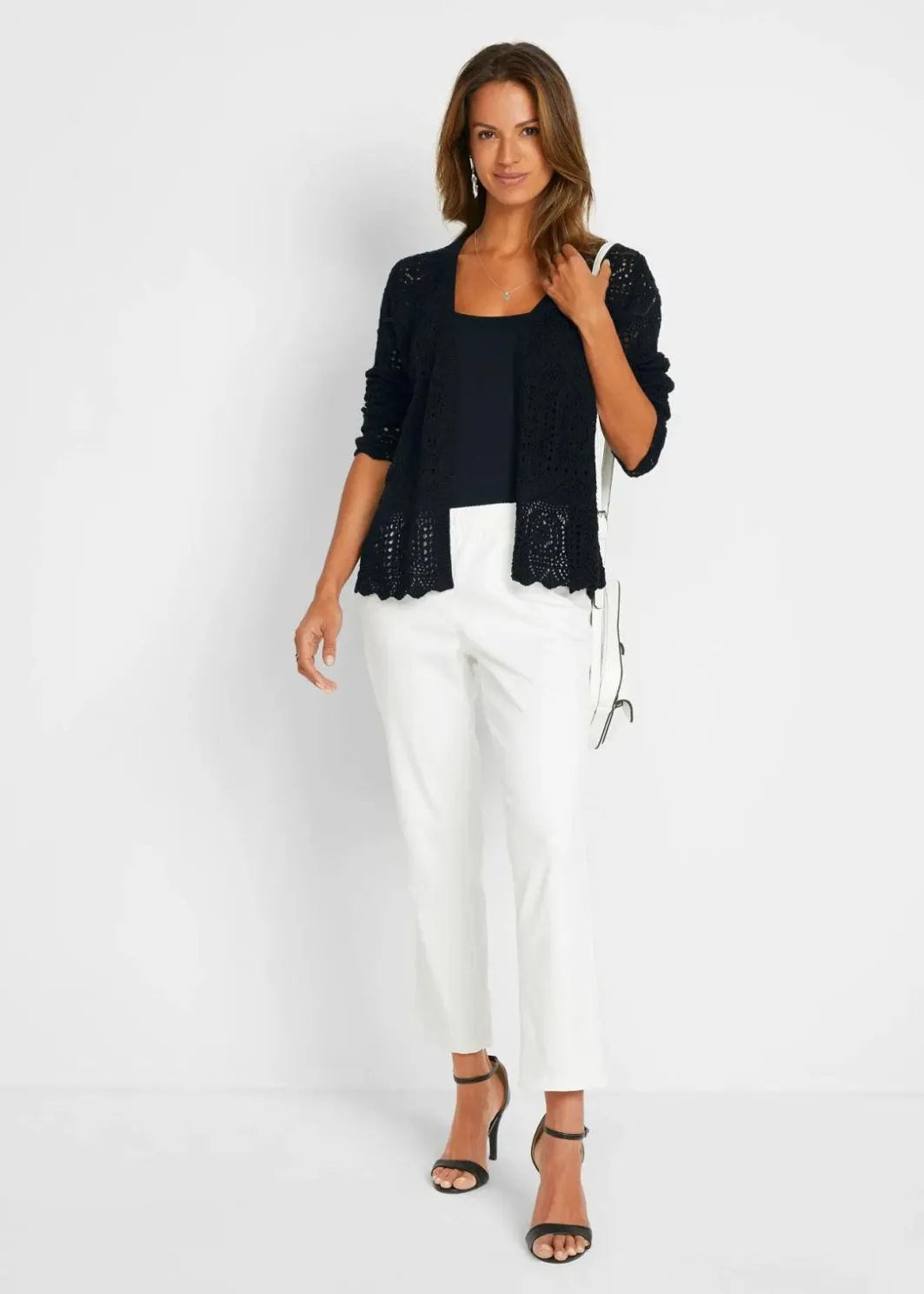Ajour-Strickjacke Damen Bekleidung·Umstandsmode|Strickmode
