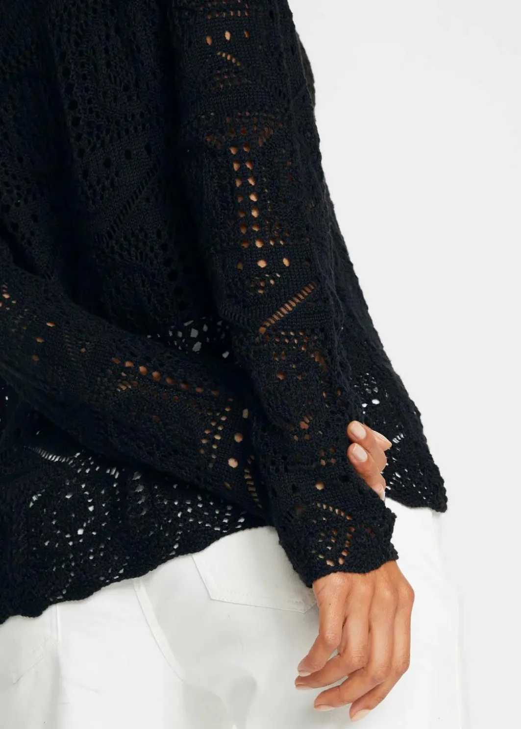 Ajour-Strickjacke Damen Bekleidung·Umstandsmode|Strickmode