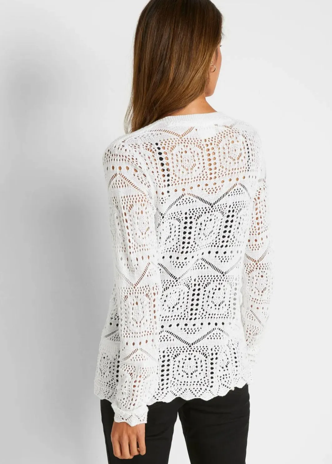Damen bonprix Bekleidung·Umstandsmode|Strickmode|Ajour-Strickjacke