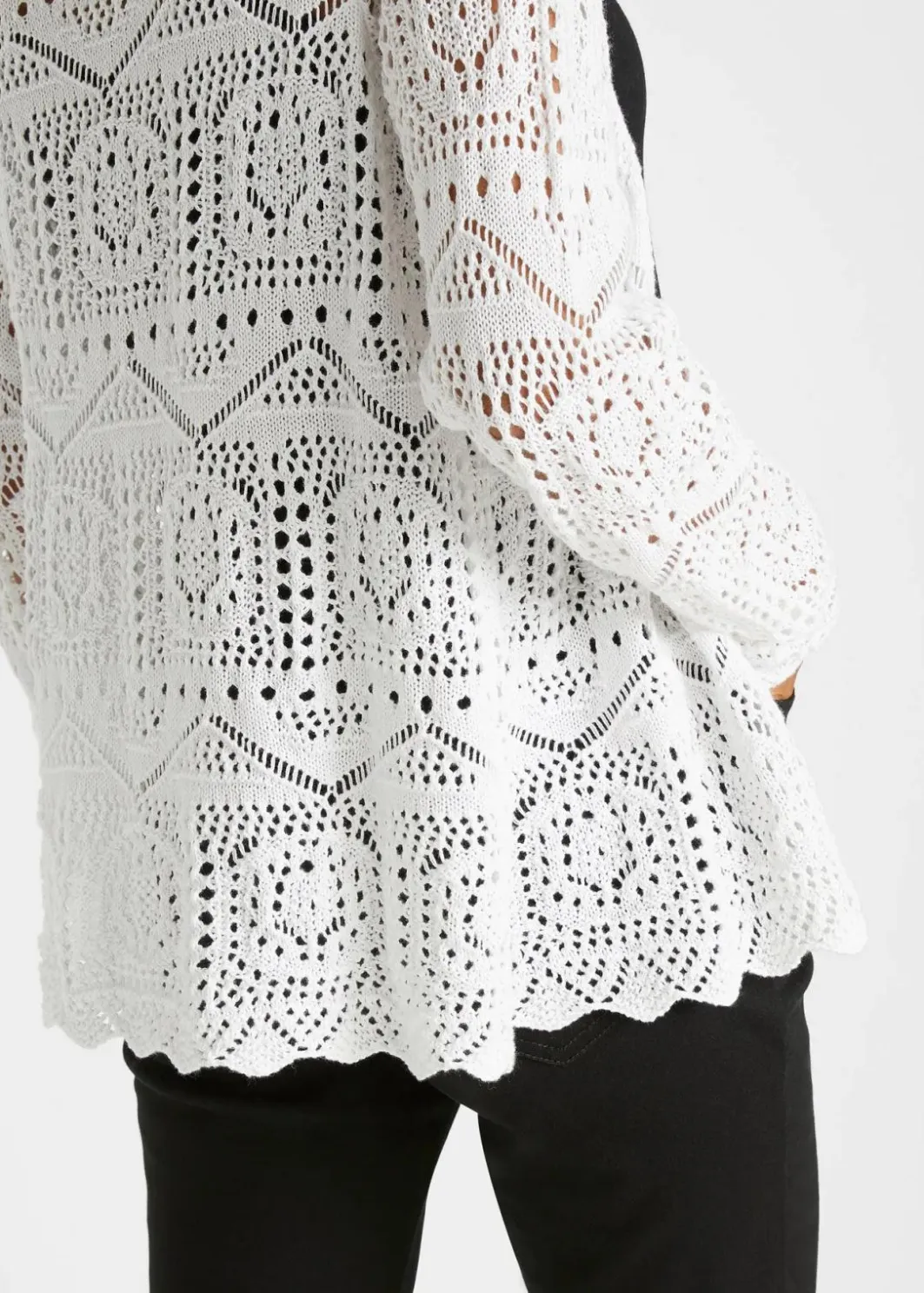 Damen bonprix Bekleidung·Umstandsmode|Strickmode|Ajour-Strickjacke