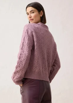 Hot Ajour-Strickjacke mit Wolle Damen Bekleidung·Umstandsmode|Bekleidung·Jeans