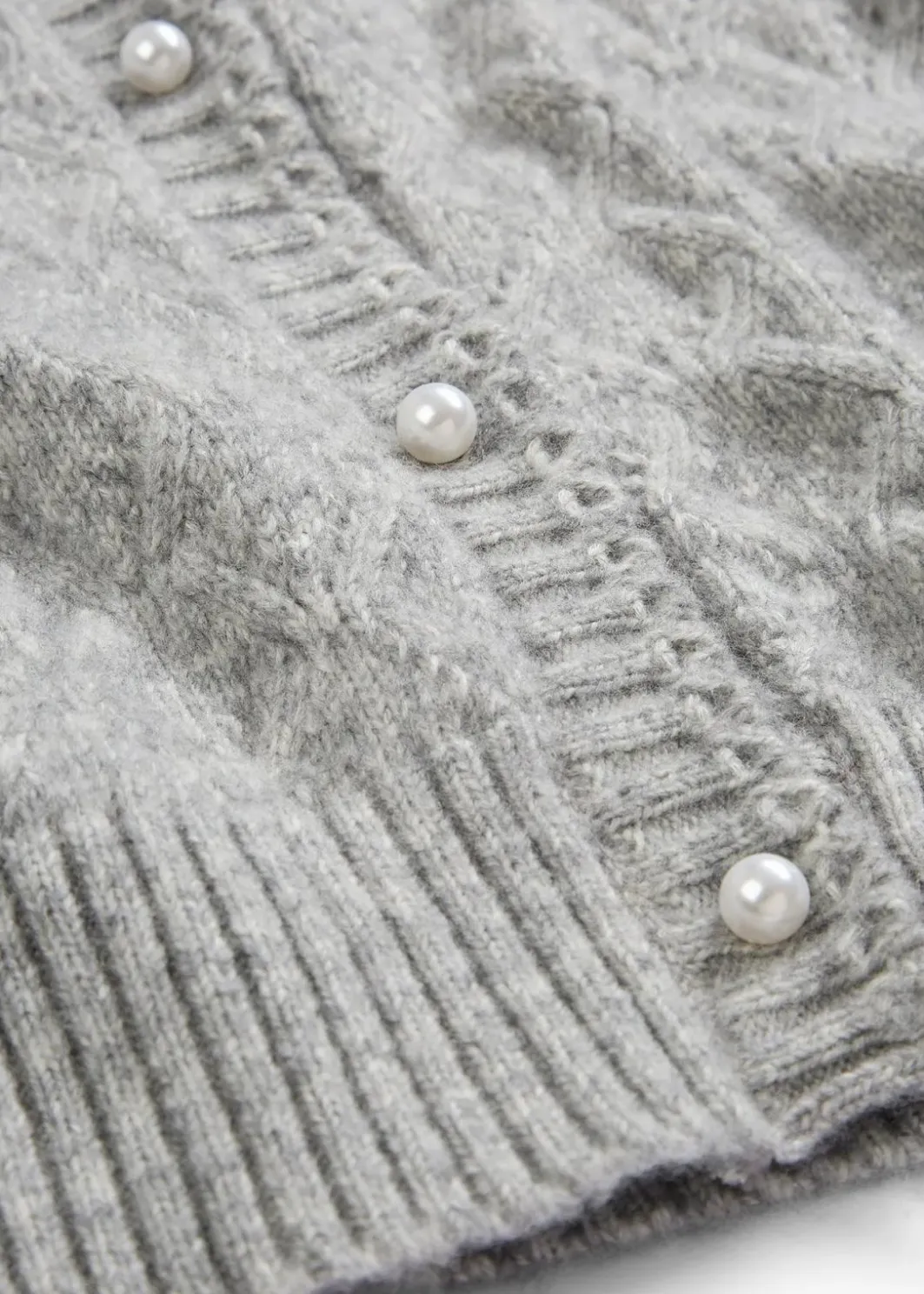 Damen bonprix Bekleidung·Umstandsmode|Bekleidung·Jeans|Ajour-Strickjacke mit Wolle