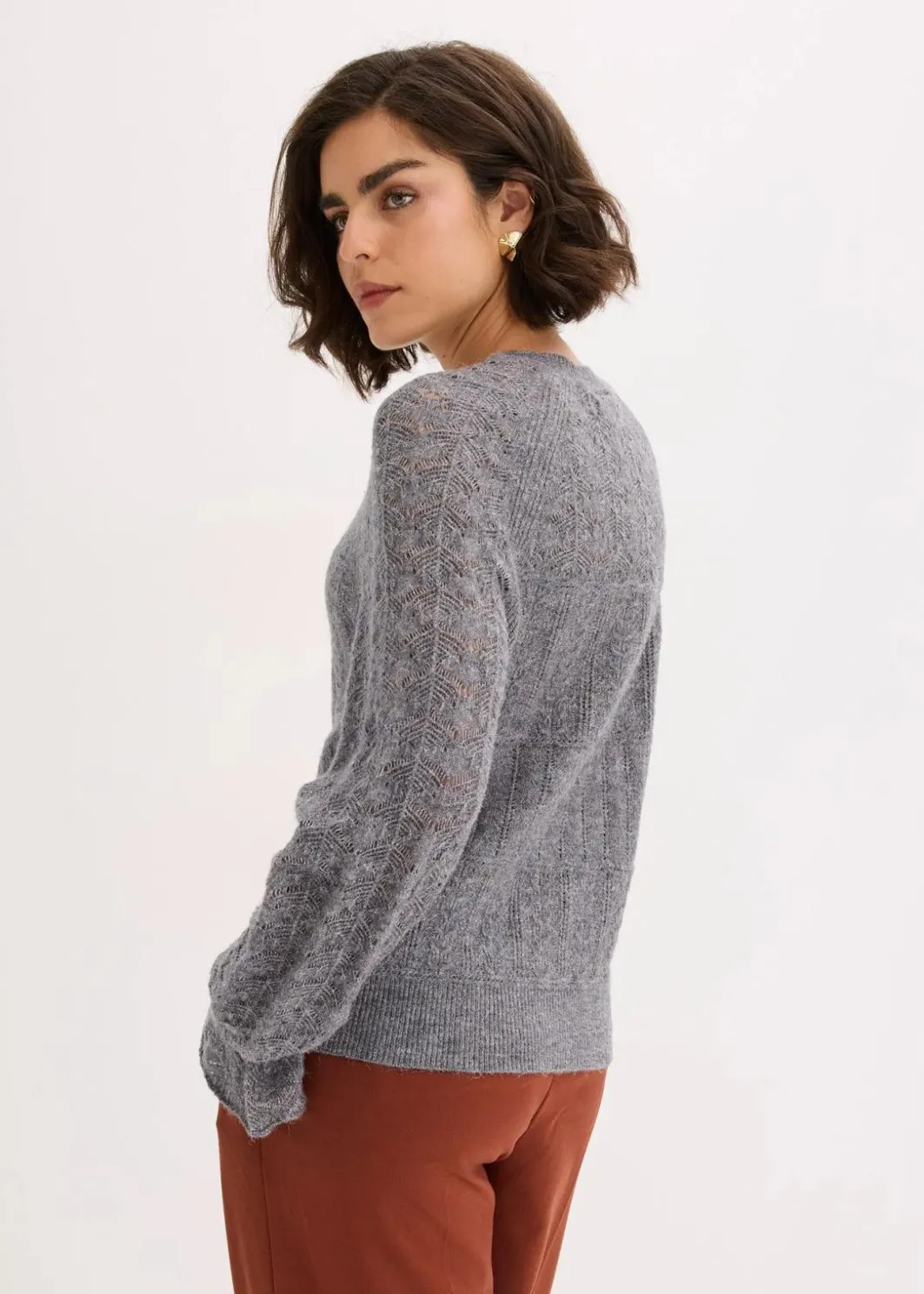 Sale Ajour-Strickpullover Damen Strickmode|Pullover & Strickjacken