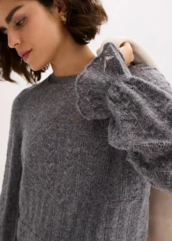 Sale Ajour-Strickpullover Damen Strickmode|Pullover & Strickjacken
