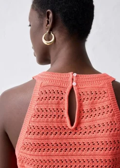 Damen bonprix Bekleidung·Umstandsmode|Premium|Ajour-Stricktop mit Leinenanteil