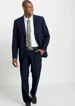 Herren bonprix Anzüge & Sakkos|Große Größen|Anzug mit Hemd und Krawatte (4-tlg.Set), Regular Fit