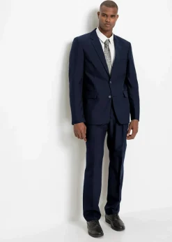 Herren bonprix Anzüge & Sakkos|Große Größen|Anzug mit Hemd und Krawatte (4-tlg.Set), Regular Fit